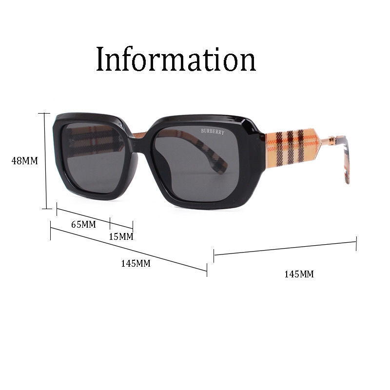 Gafas de sol polarizadas a cuadros retro