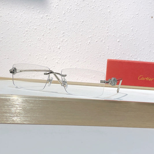 10 Color Rimless Panther Head Sunglasses CT0647S