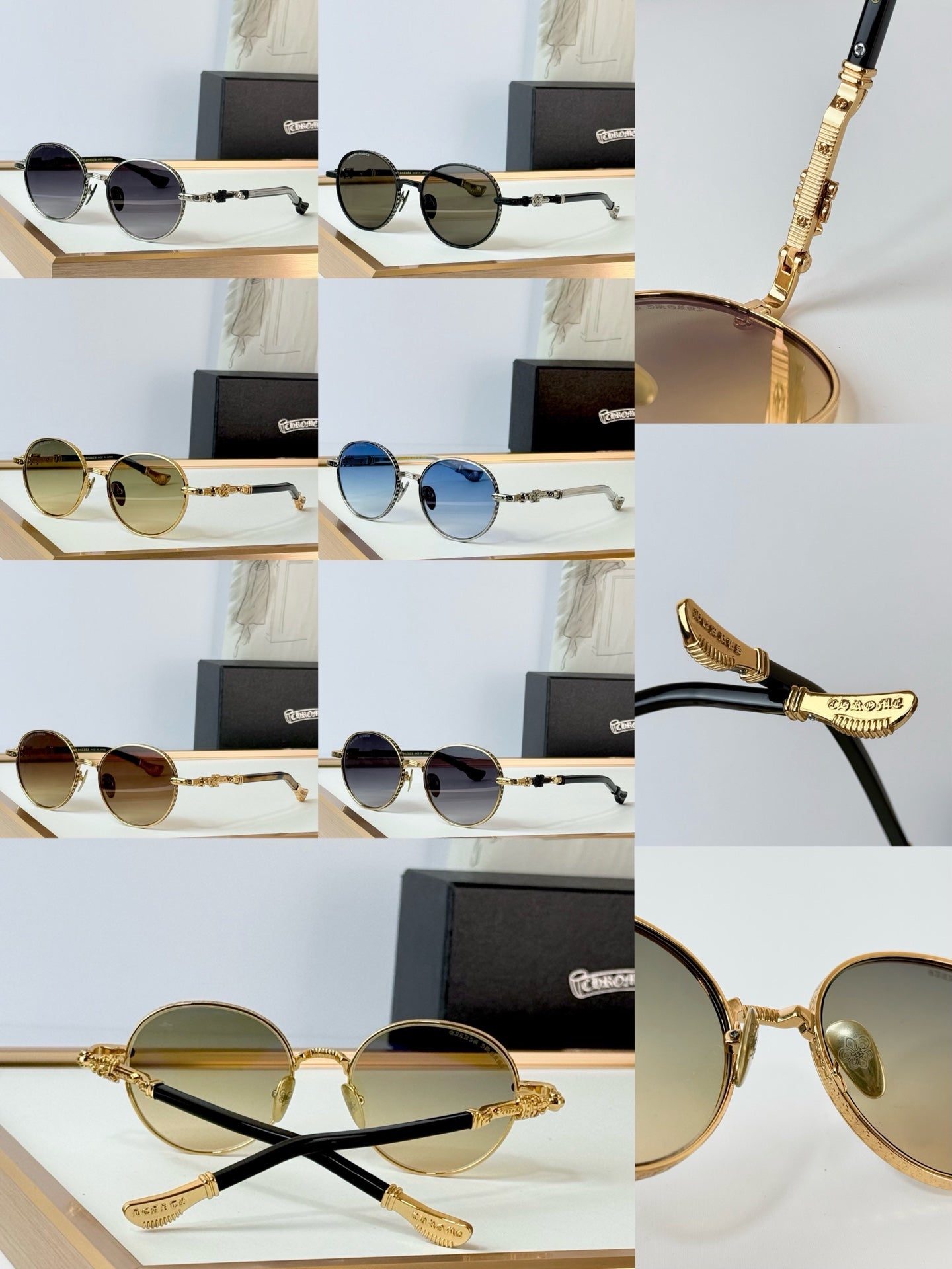 6 Color Round Metal Sunglasses