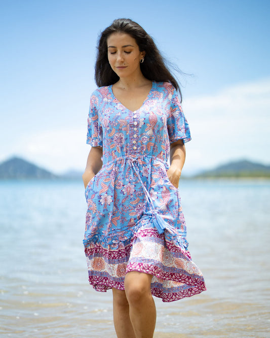 Robe courte Aqua Sunbird