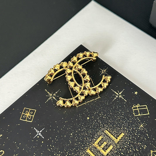 Broche Cœur Logo Électroplaquée