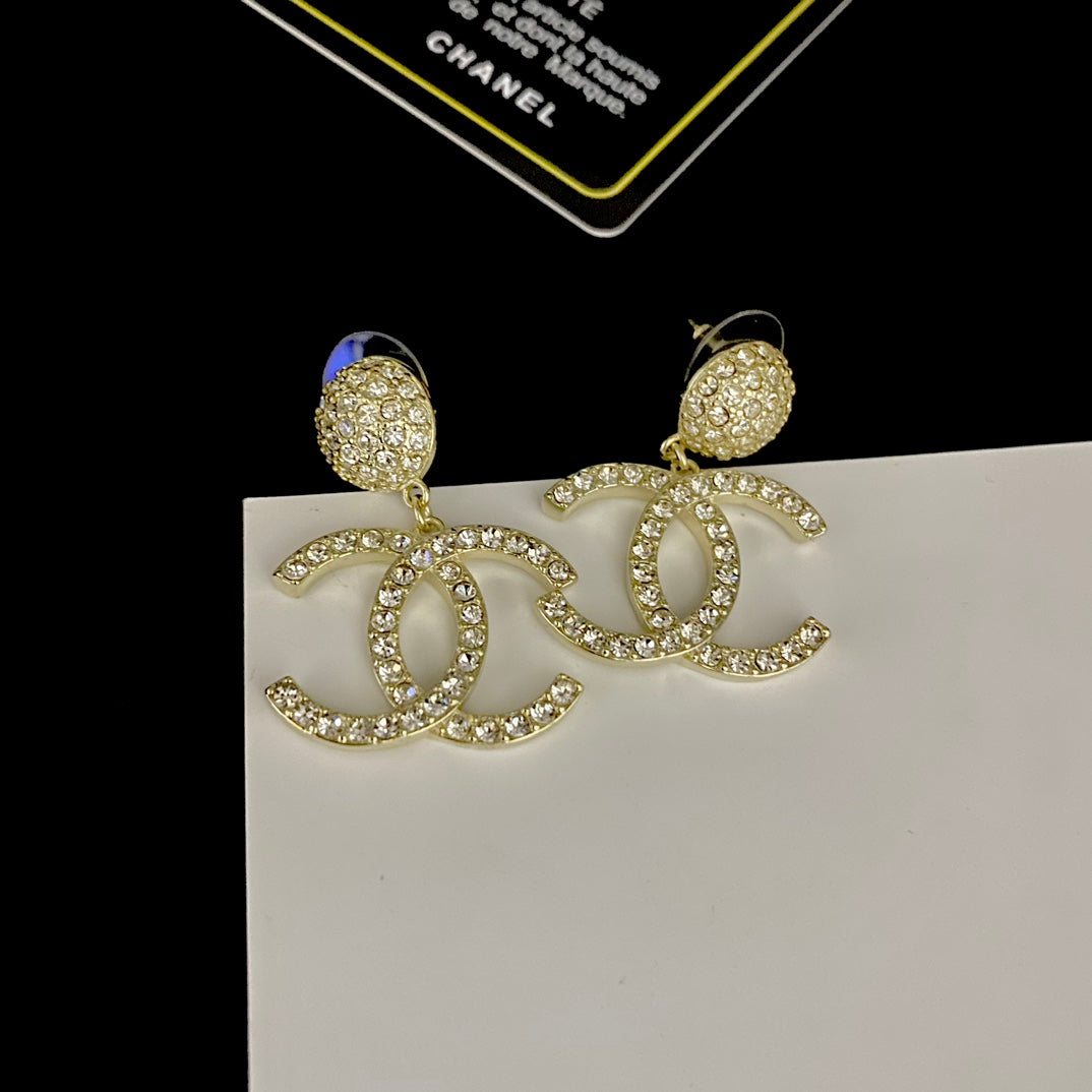 Pendientes con el logotipo de Full Diamond Brillante