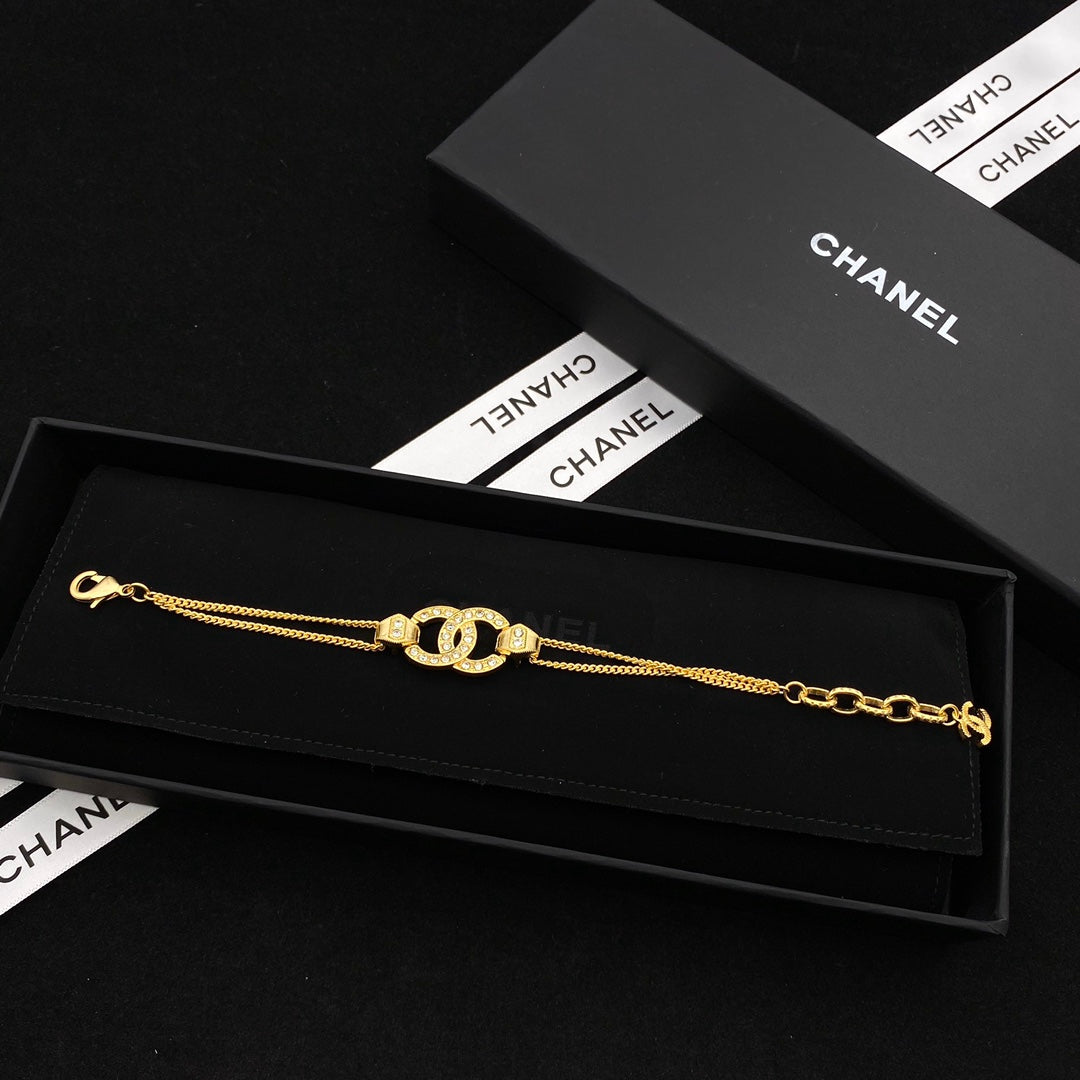 Pulsera Doble Capa de Diamantes