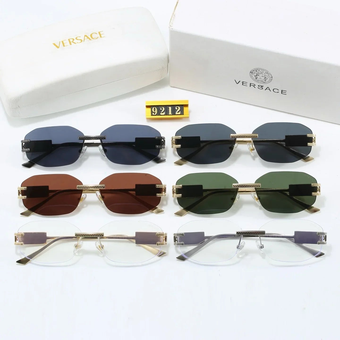 6 colores de gafas de sol de moda 9212