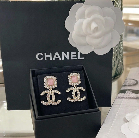 Boucles d'oreilles en cristal exquis