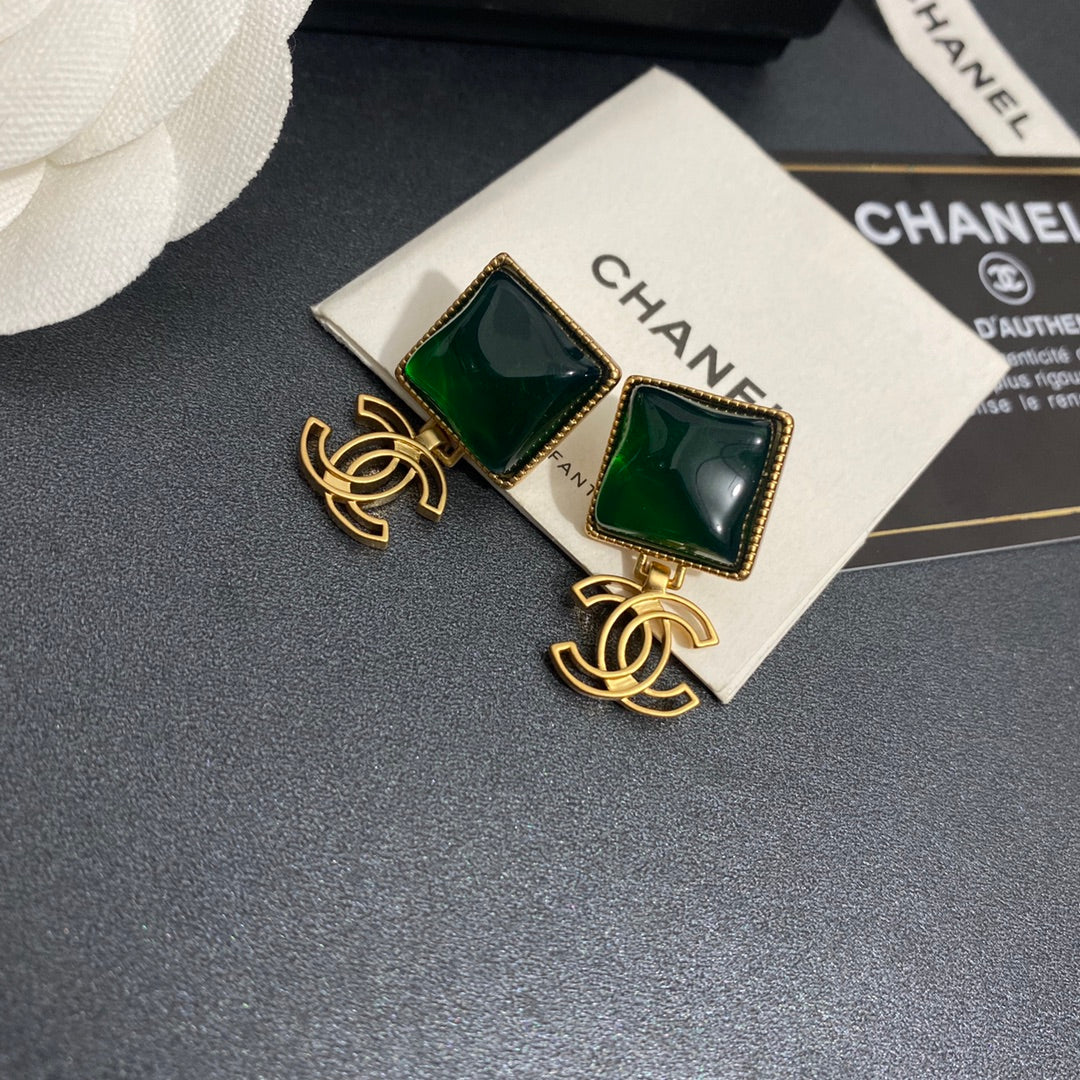 Pendientes de esmeralda