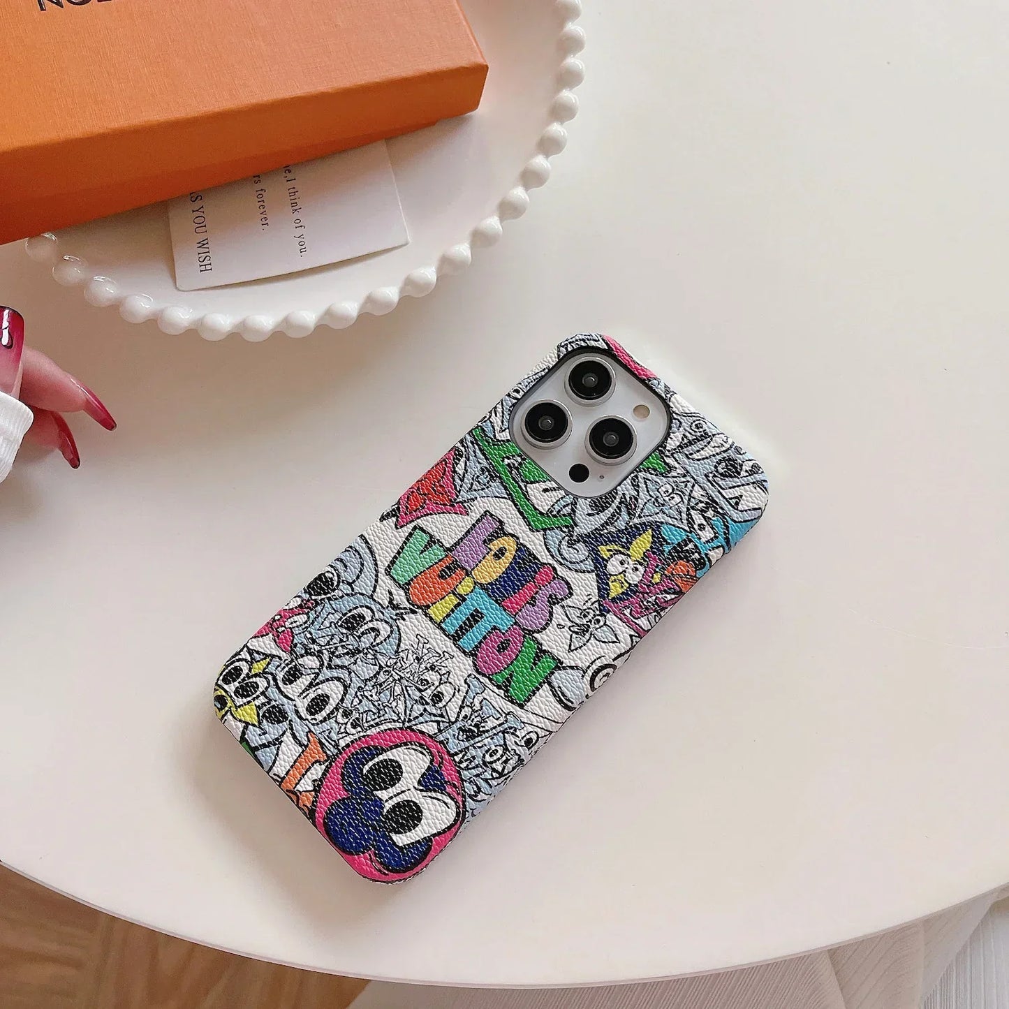 Estuche de cuero con cerradura