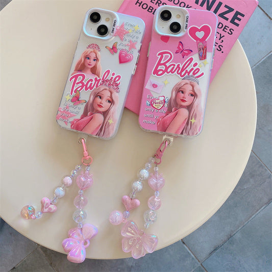 Mignonne Princesse Rideau de Perles Étui Pendentif