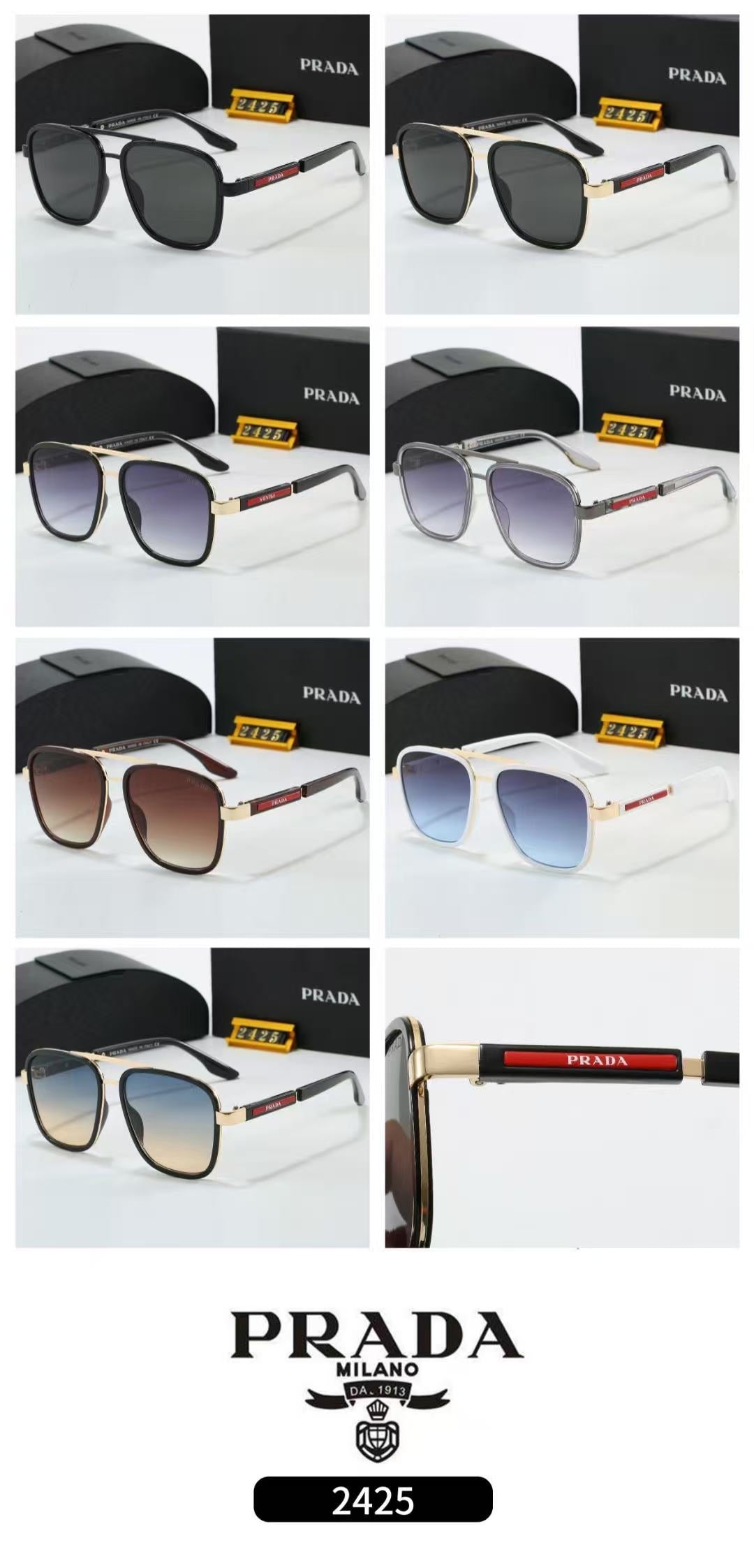 Gafas de sol de metal bicolor de nueva moda 2026