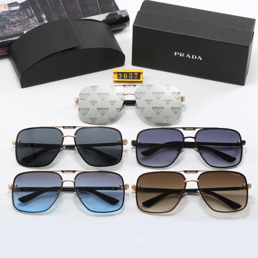Gafas de Sol Unisex de Metal con Letras