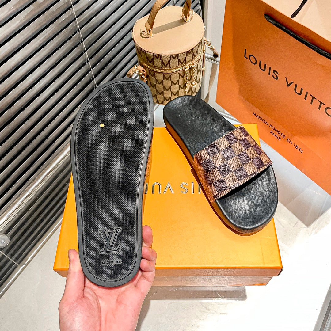 Zapatillas Planas con Monograma y Cuadros para Parejas