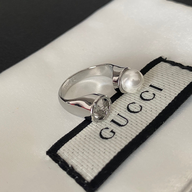 Anillo abierto Blondie Pearl Metal