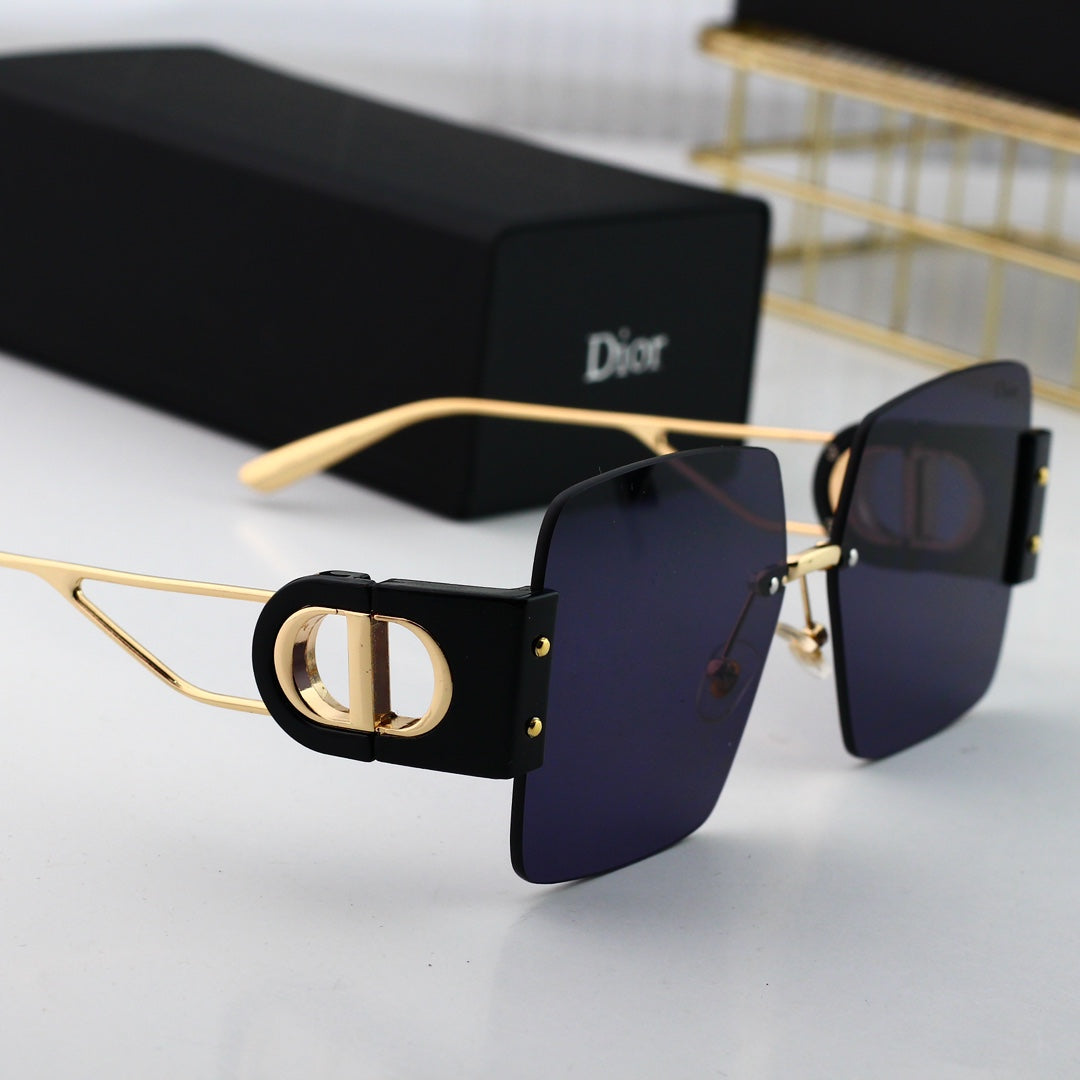 Gafas de sol cuadradas metálicas de moda CD