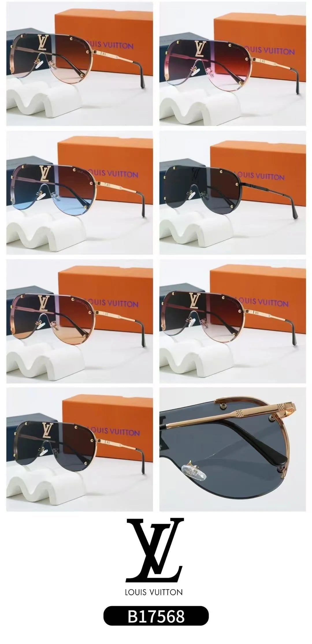 Oversized metal sunglasses