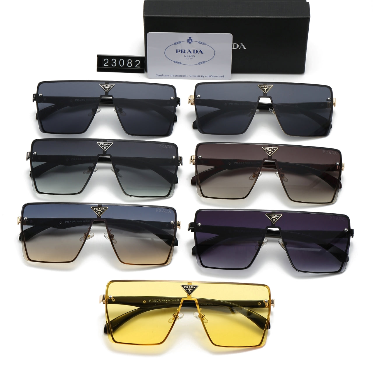 Gafas de Sol HD de una Pieza con Logo de Triángulo
