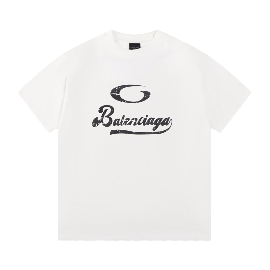 Camiseta clásica estampada con letras