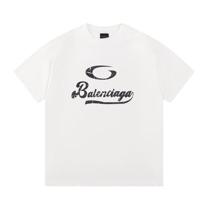 Camiseta clásica estampada con letras