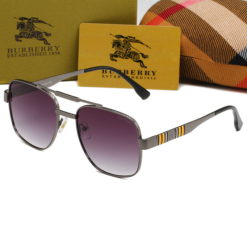 Gafas de sol retro unisex de doble puente