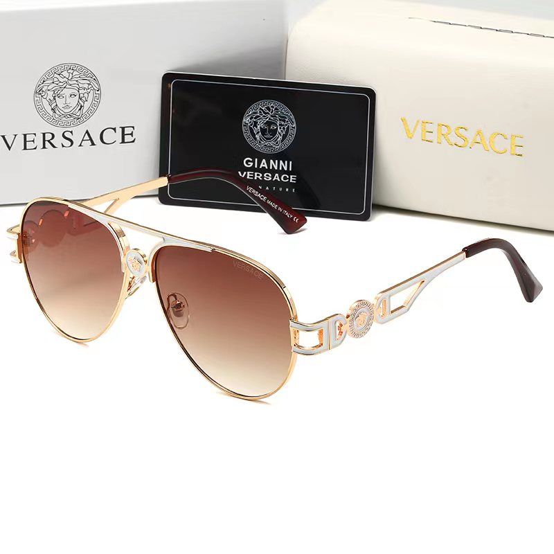 Gafas de sol Retro Medusa de metal con doble puente