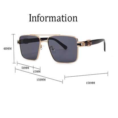 Lunettes de soleil carrées polarisées unisexe G