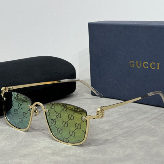 Lunettes de soleil rétro à la mode avec branches en métal de qualité supérieure