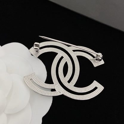 Broche de diamante de cristal brillante