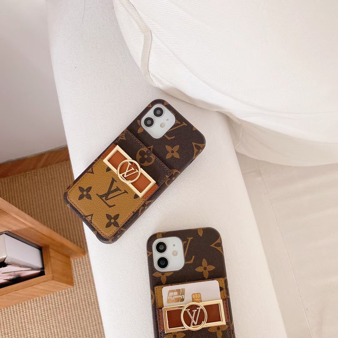 Tarjetero de piel Classic Gold Label