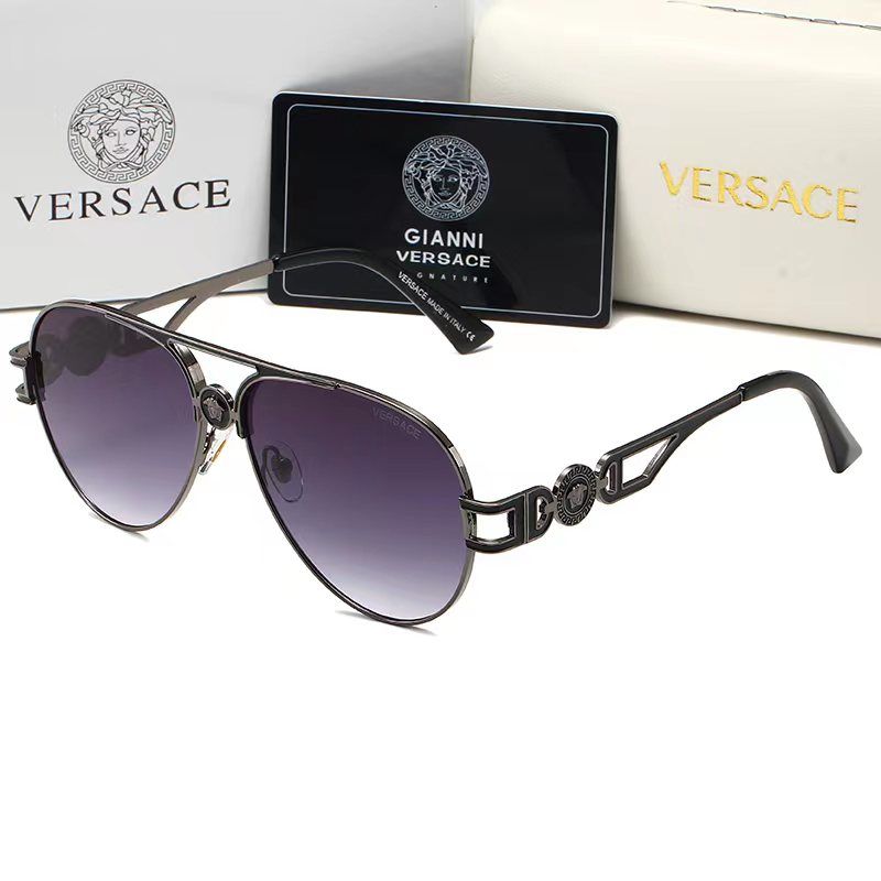 Gafas de sol Retro Medusa de metal con doble puente