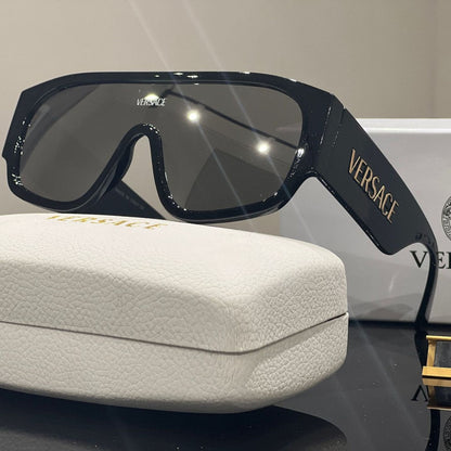 Gafas de sol unisex de una pieza con montura grande y a la moda