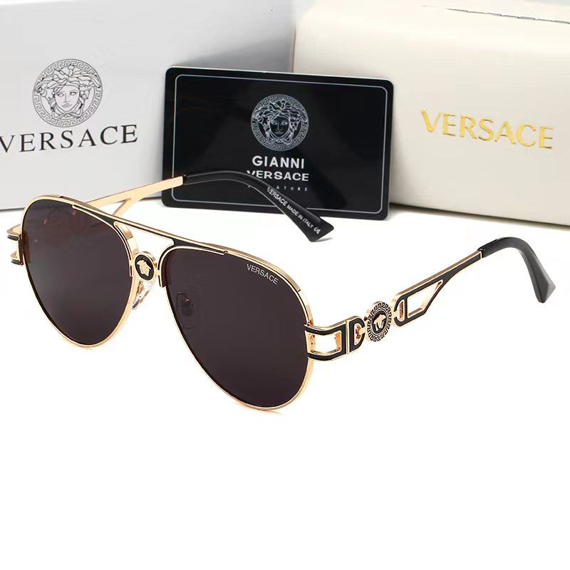 Gafas de sol Retro Medusa de metal con doble puente