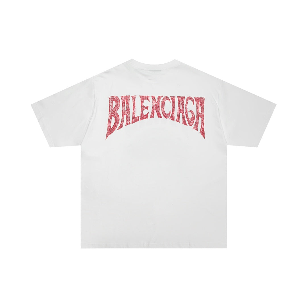 Camiseta de algodón elástico con estampado gráfico