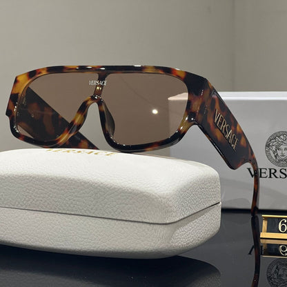 Gafas de sol unisex de una pieza con montura grande y a la moda
