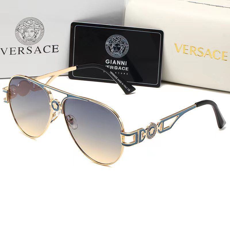 Gafas de sol Retro Medusa de metal con doble puente