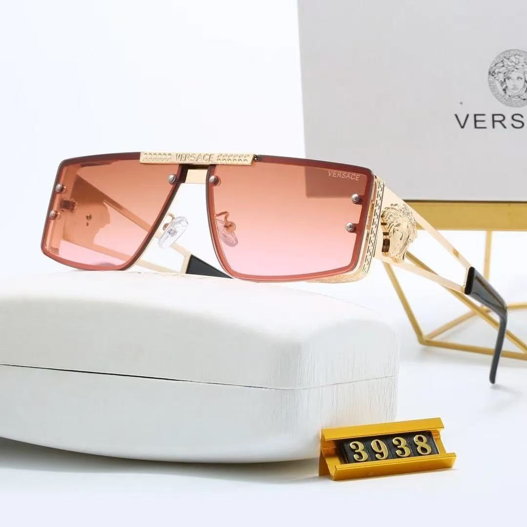 Gafas de sol de metal con estilo europeo y americano de moda para 2026 3938 (protección UV)
