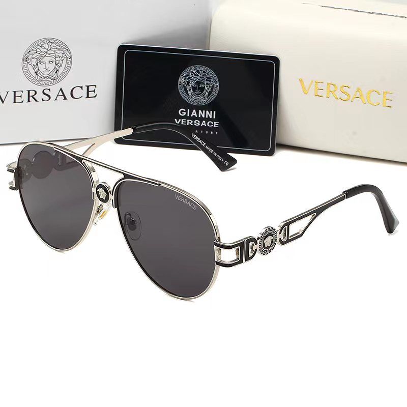 Gafas de sol Retro Medusa de metal con doble puente