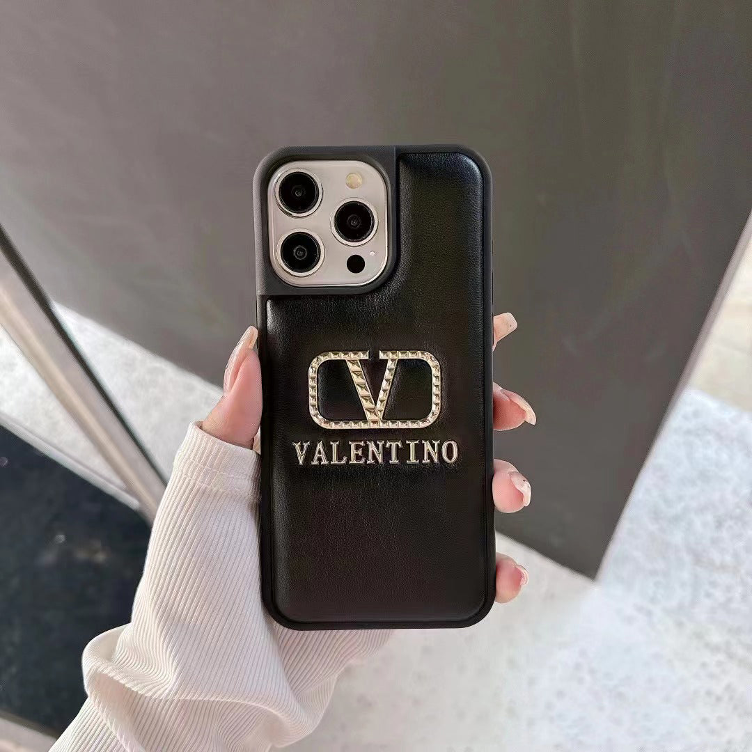 Estuche de lujo de cuero repujado