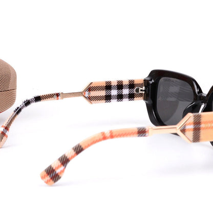 Gafas de sol polarizadas a cuadros retro