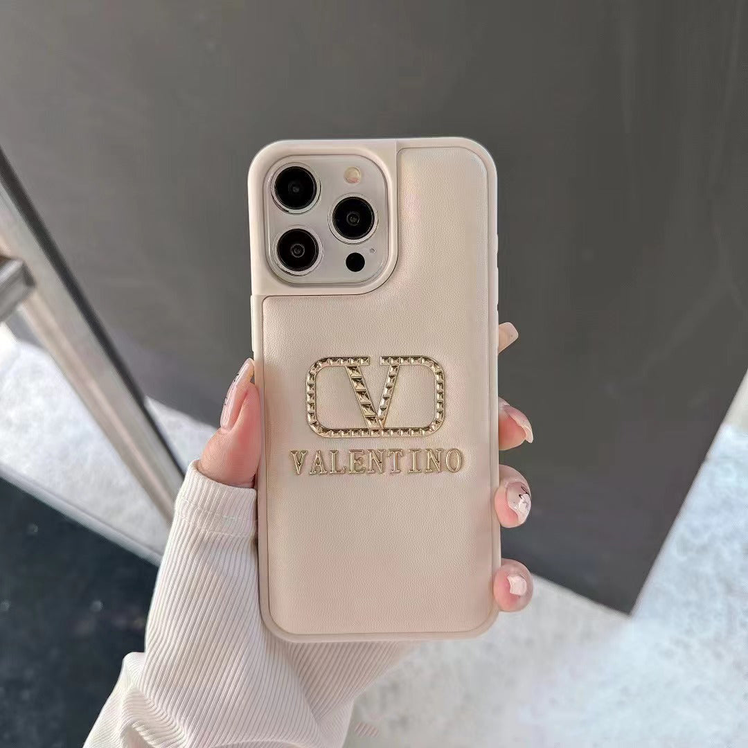 Estuche de lujo de cuero repujado