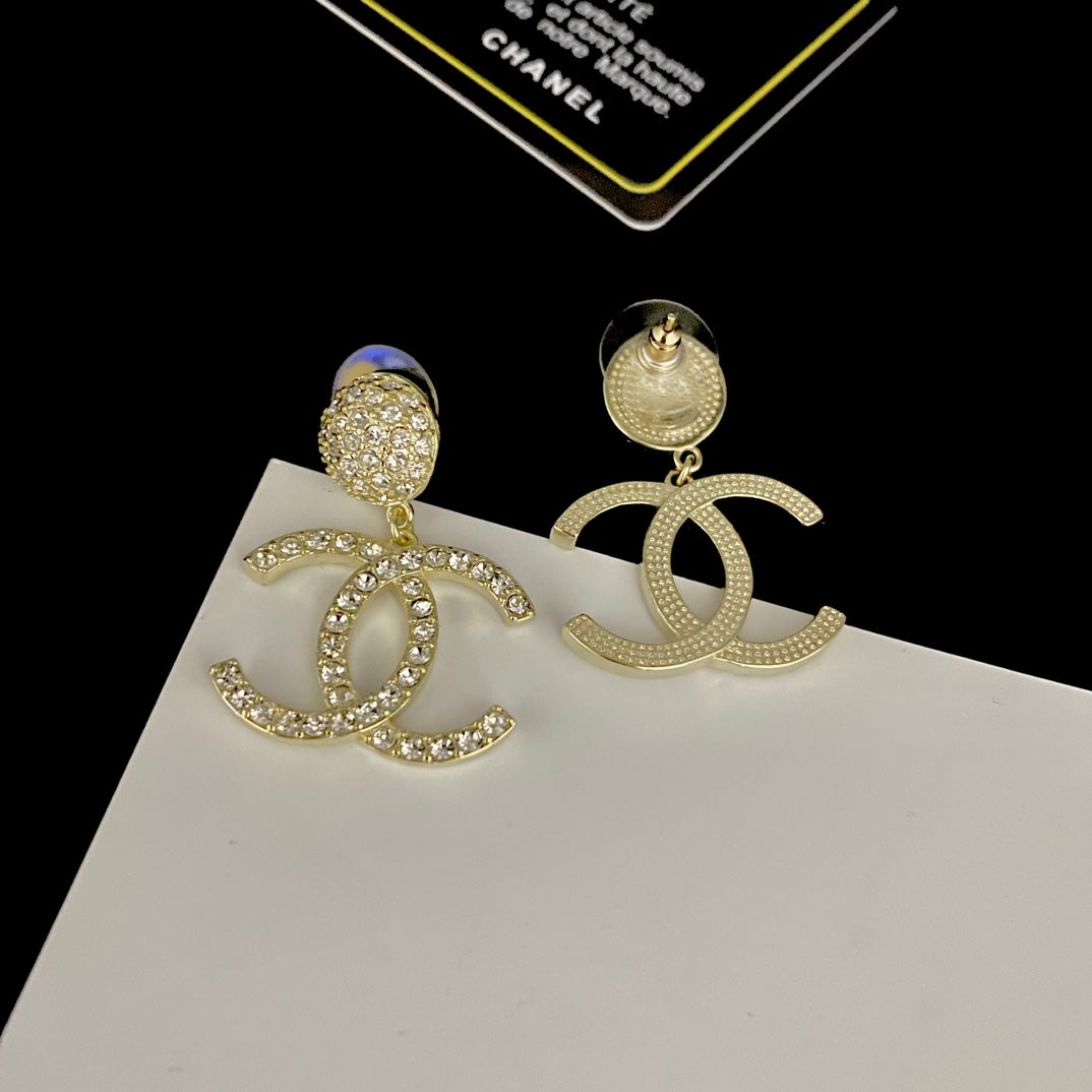 Pendientes con el logotipo de Full Diamond Brillante