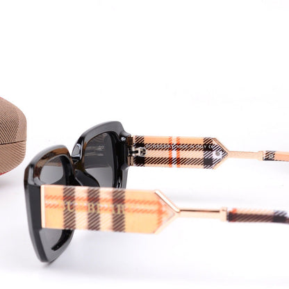 Gafas de sol polarizadas a cuadros retro