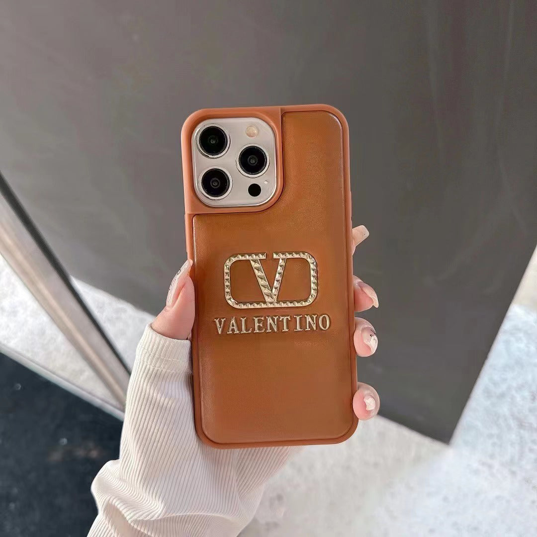 Estuche de lujo de cuero repujado