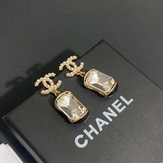 Boucles d'oreilles vintage en cristal