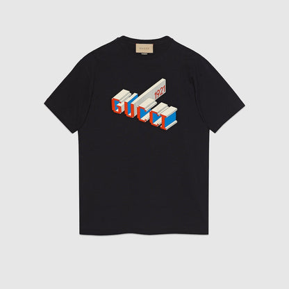 Camiseta con Estampado de Texto Alargado