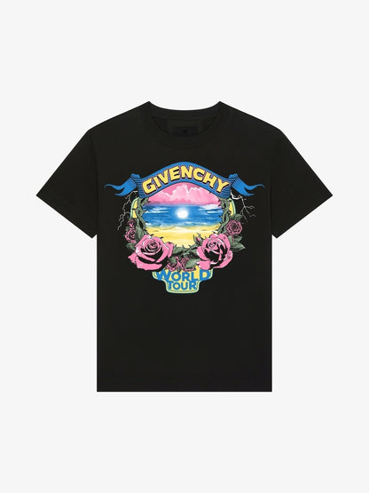 Camiseta con estampado de rosas