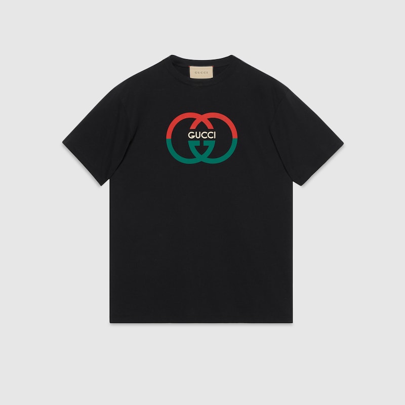 Camiseta con estampado clásico de patrón rojo y verde