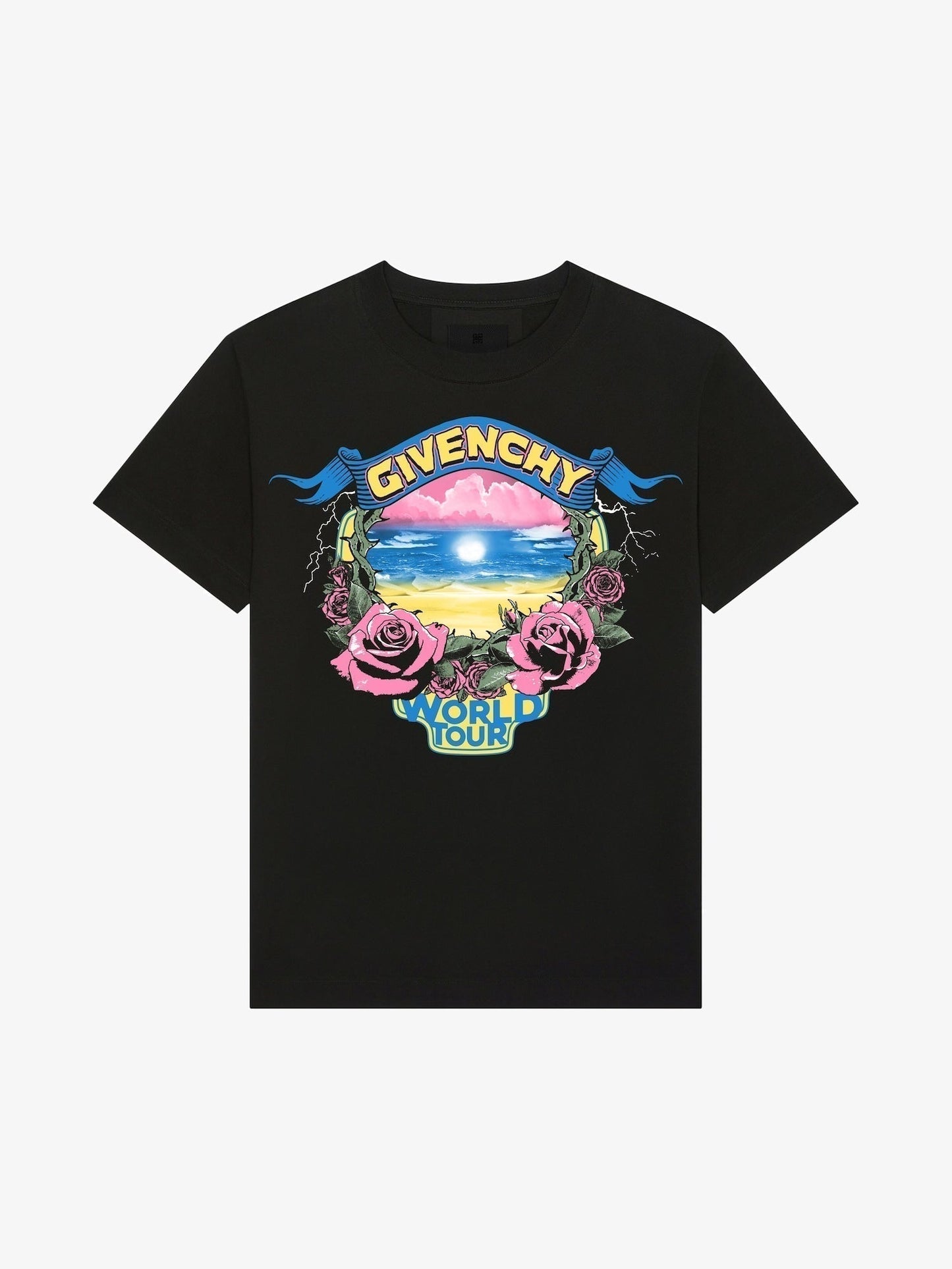 Camiseta con estampado de rosas