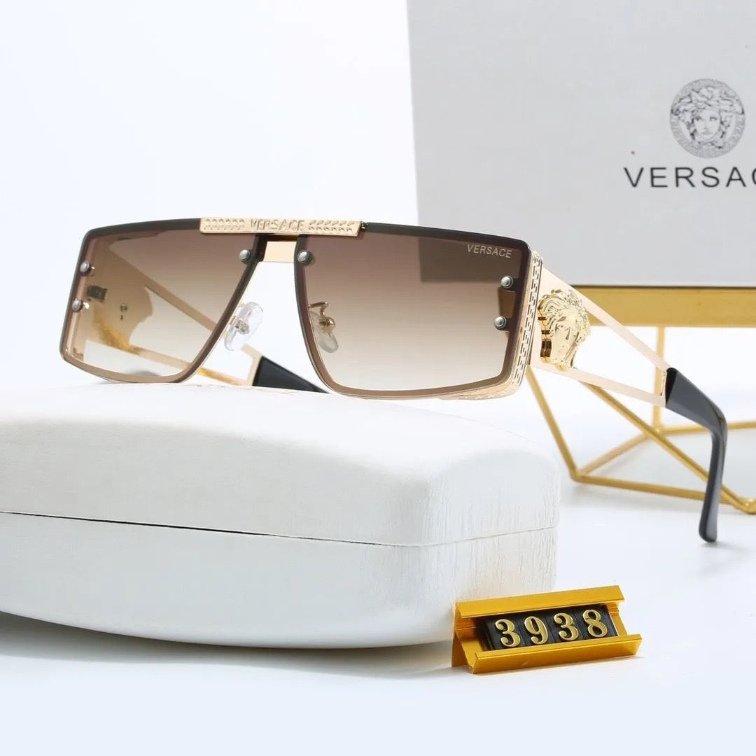 Gafas de sol de metal con estilo europeo y americano de moda para 2026 3938 (protección UV)