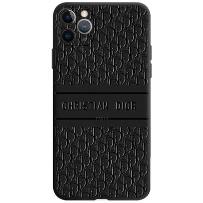 Estuche Vintage Negro Estampado