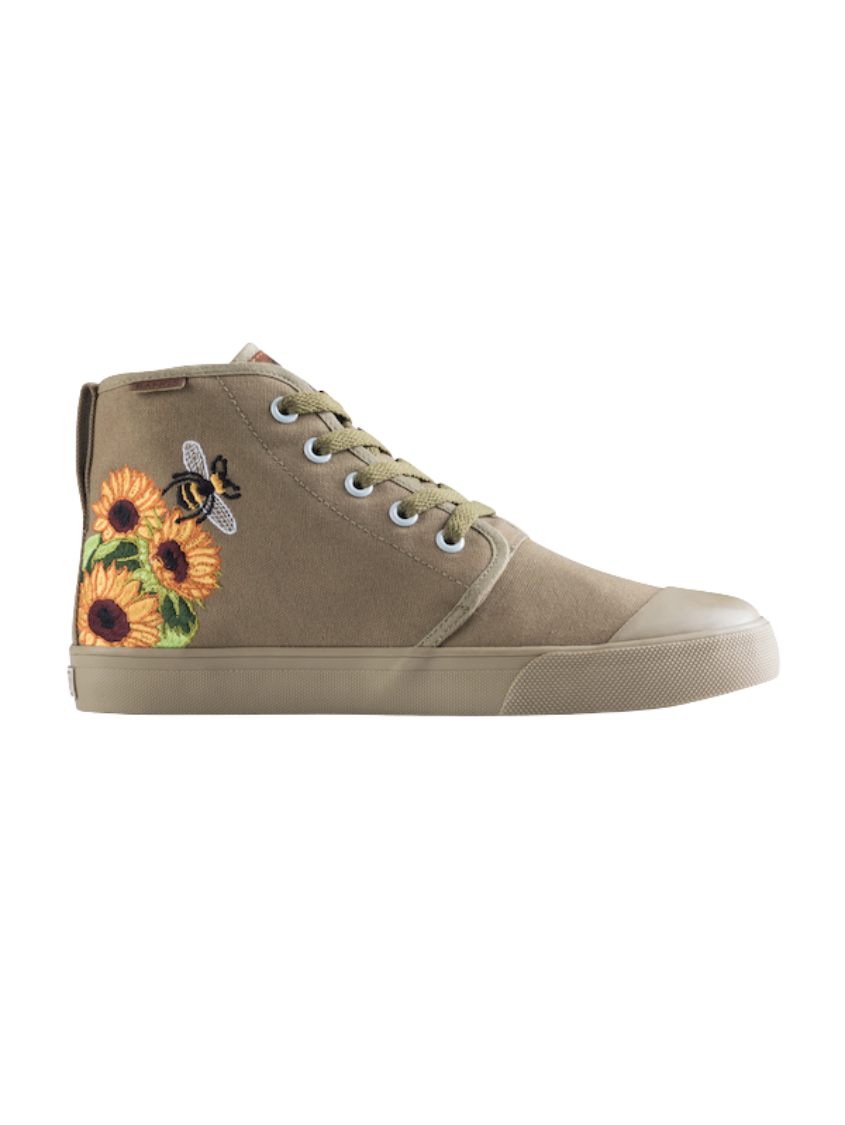 Zapatilla Alta Girasol Pino Viejo