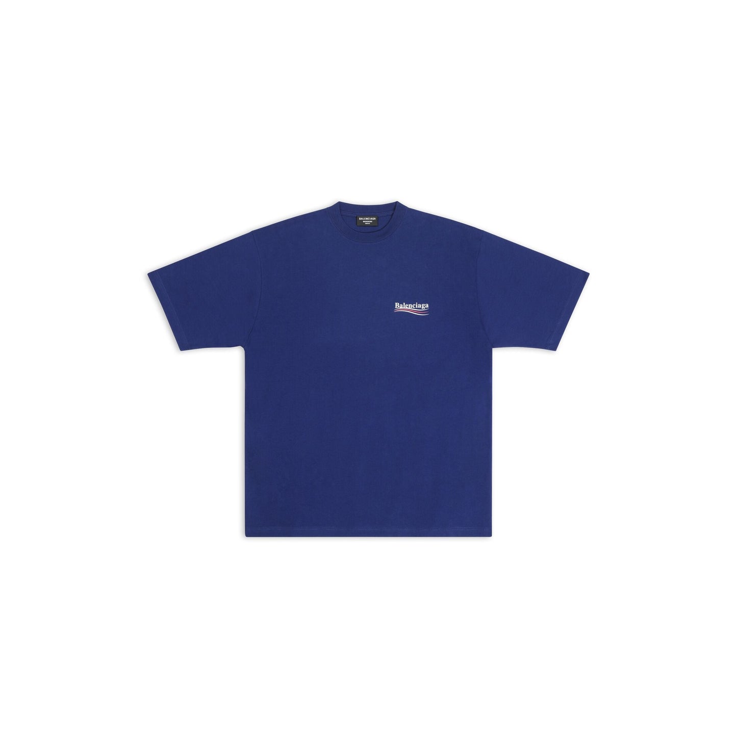 Camiseta clásica de algodón con cuello redondo y estampado